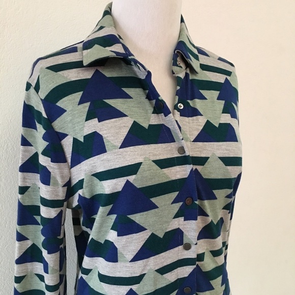 Rachel Roy Tribal Long Sleeve Dress size L - Picture 2 of 6